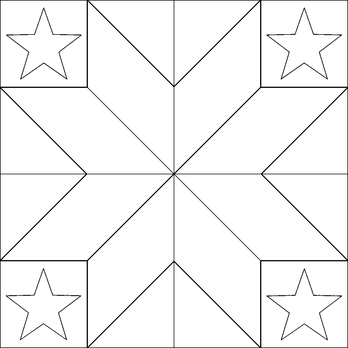 Pattern 48, California barn quilt pattern thumbnail